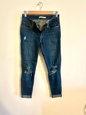 Levi’s Dark Blue Distressed Women's Jeans